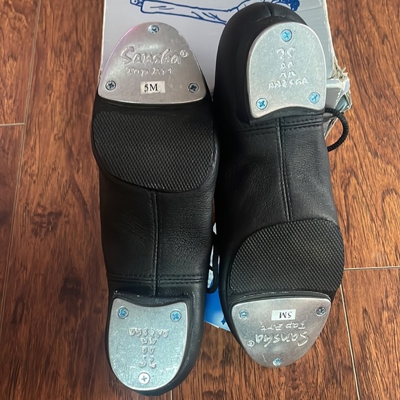 Sansha T-Split TA02pi, Black lace up Tap Shoe - size 5M - Unisex Dance Shoe - Picture 7 of 15